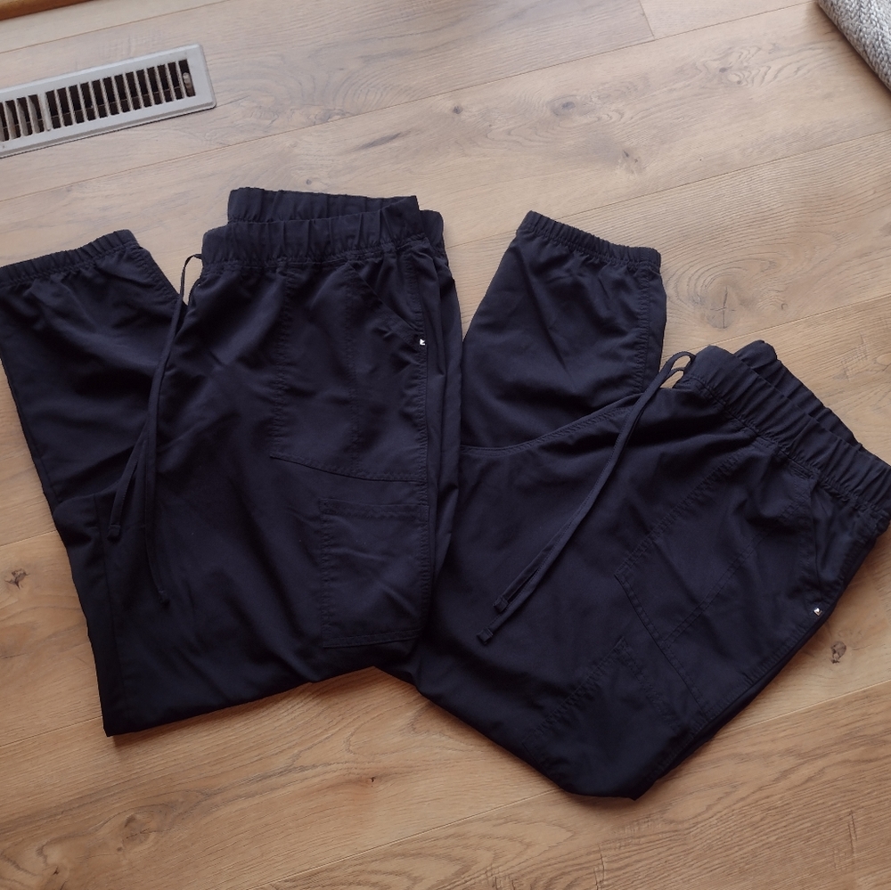 Scrubstar black joggers